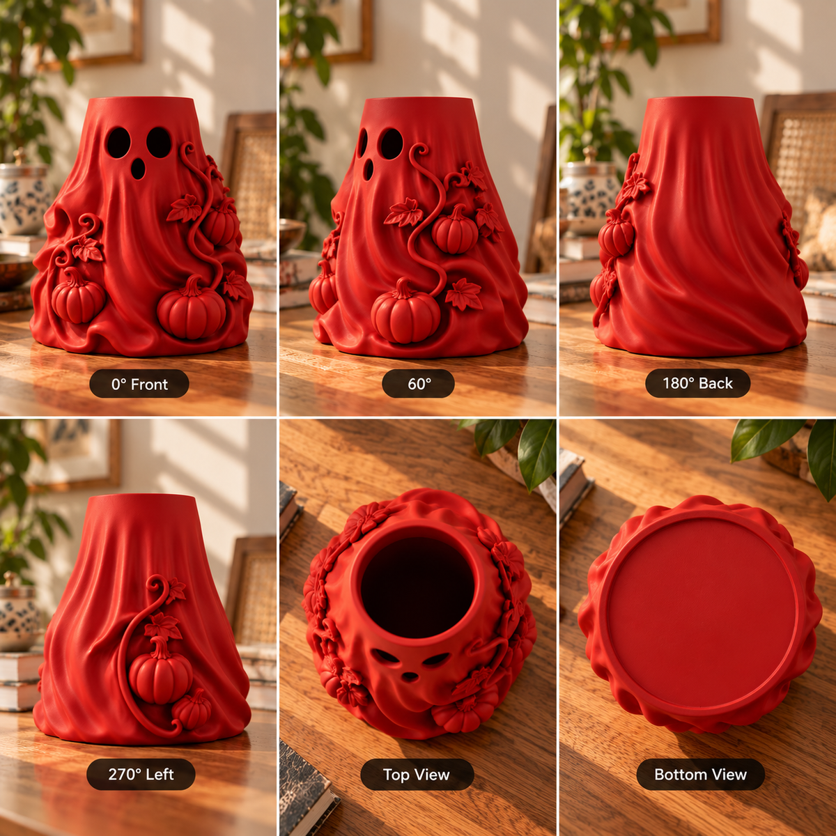 Halloween Ghost Flower Vase – Samhain Ghost Vase & Gothic Home Decor