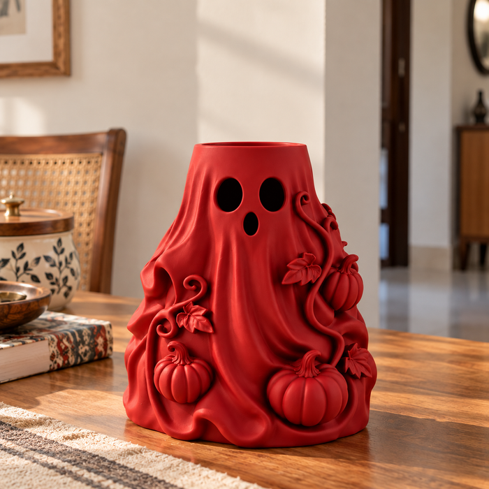 Halloween Ghost Flower Vase – Samhain Ghost Vase & Gothic Home Decor