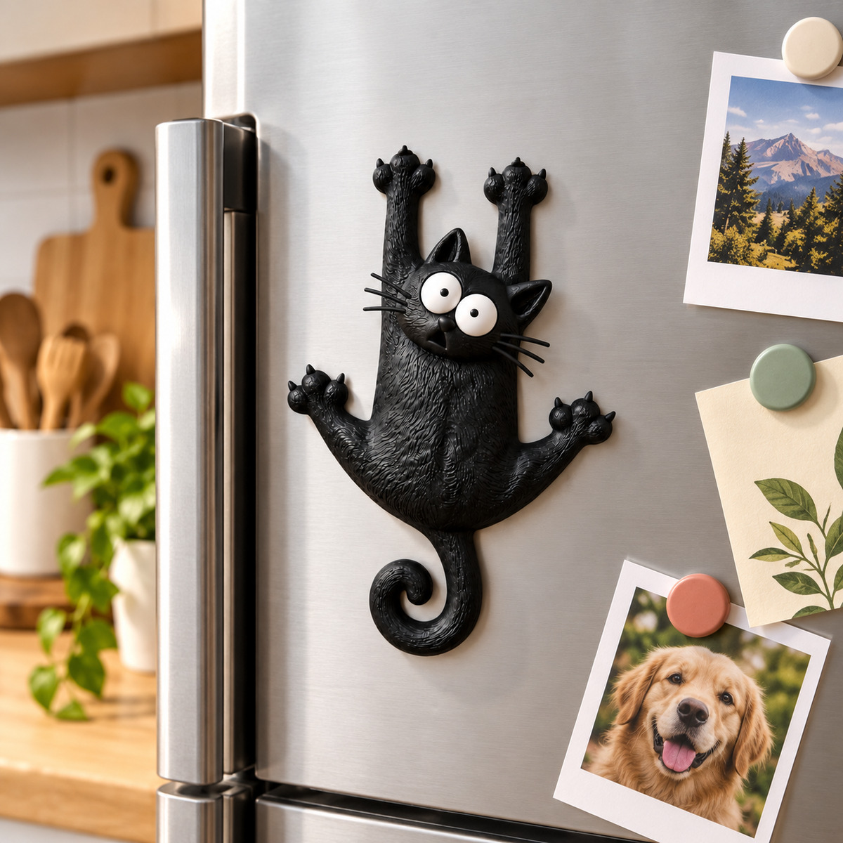Hang In There! Fridge Cat Magnet